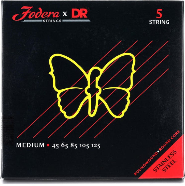 Fodera x DR Strings 45-125 / 5 Cuerdas Acero Inoxidable