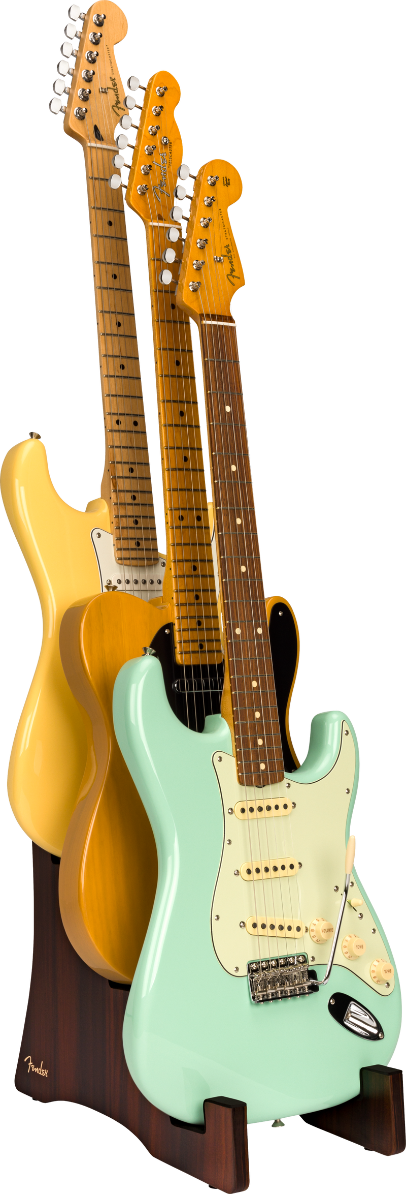 Fender Soporte para tres guitarras en madera