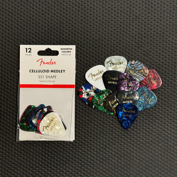 Fender Celluloid Picks Pack x12