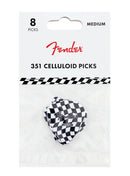 Fender Celluloid Wavy Checker Picks Pack x8