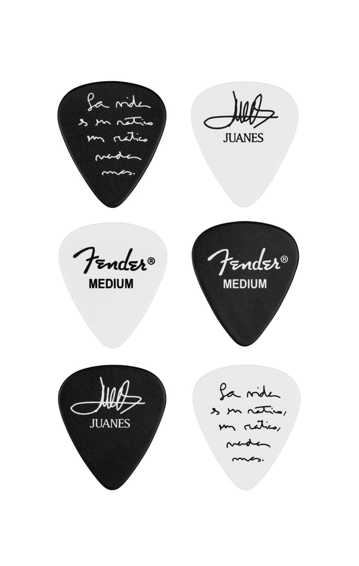 Fender Celluloid Juanes Picks Pack x6