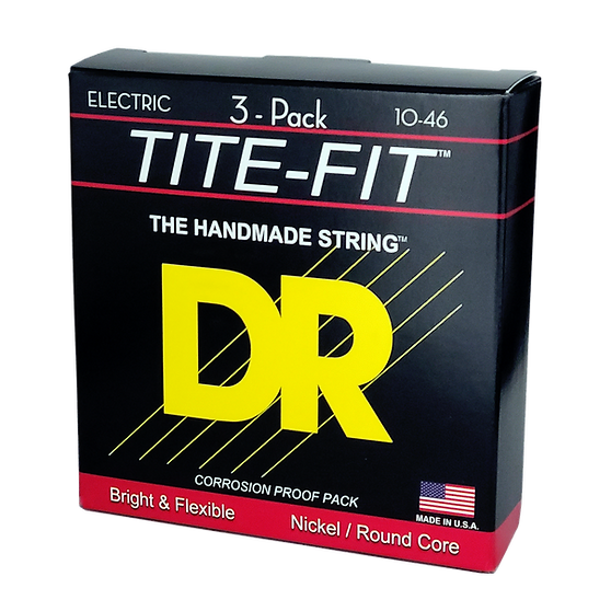 Dr Strings Tite Fit Electrica 10-46 3 Pack