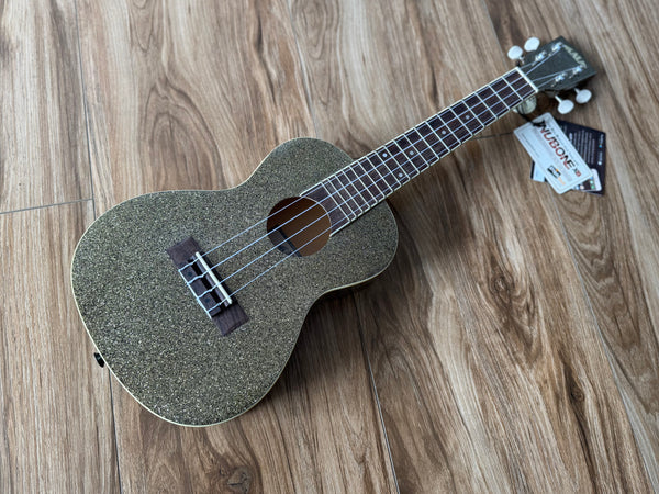 Kala Stardust Gold Sparkle Concert Ukulele