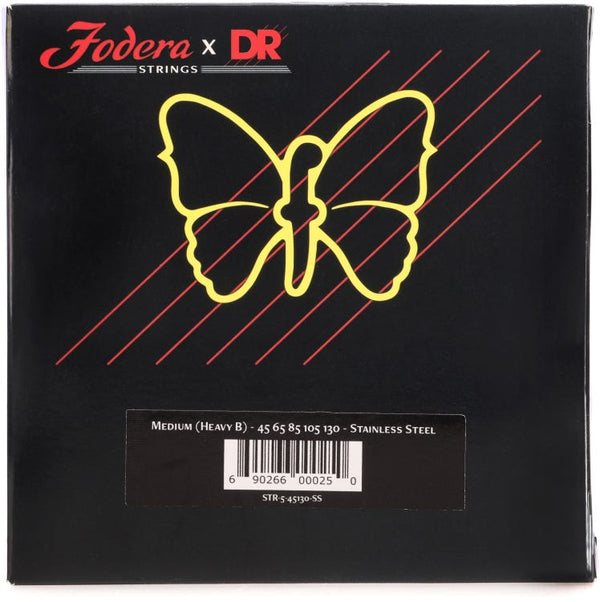 Fodera x DR Strings 45-130 / 5 Cuerdas Acero Inoxidable