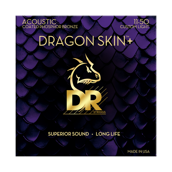 DR Strings Dragon Skin+ 11-50 / Guitarra Acústica