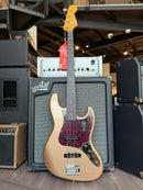 American Professional Classic Jazz Bass Faded Firemist Gold