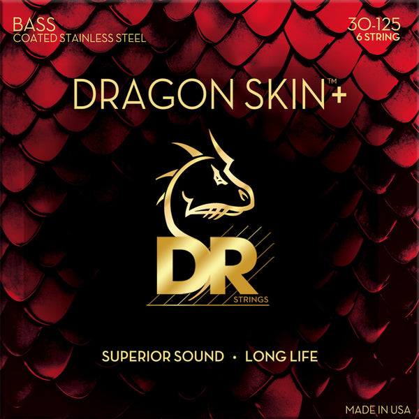 DR Strings Dragon Skin+ 30-125 / 6 Cuerdas Acero Inoxidable