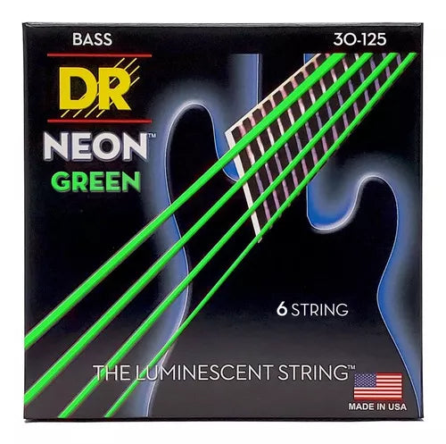 DR Strings Neón Verdes 30 - 125 / 6 Cuerdas