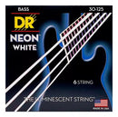 DR Strings Neon Blancas 30-125 /  6 Cuerdas