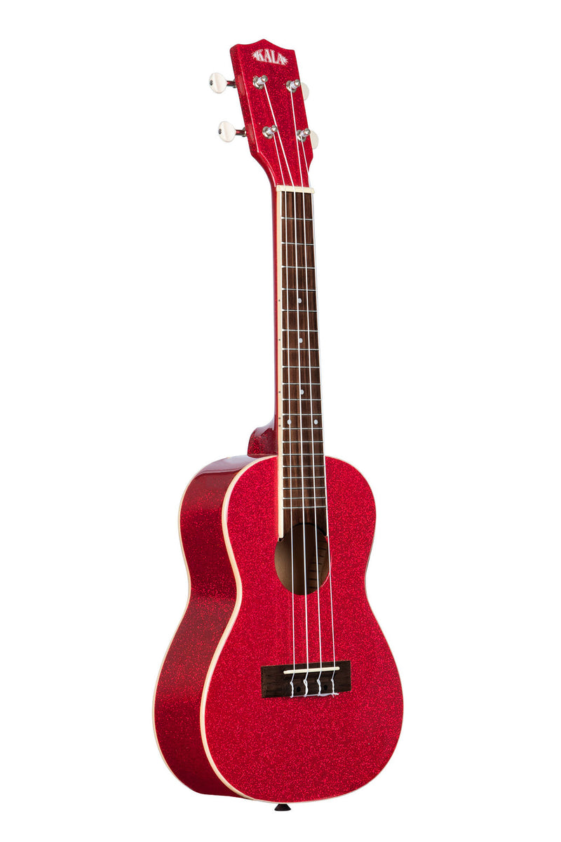 Kala Ritzy Red Sparkle Concert Ukulele