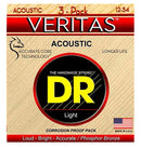 DR Strings Veritas 3 Pack 12-54 / Guitarra Electroacústica