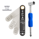 Kit de medida y ajuste de alivio del mástil del alma para guitarras Gibson y PRS (MN611)