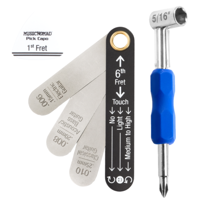 Kit de medida y ajuste de alivio del mástil del alma para guitarras Gibson y PRS (MN611)