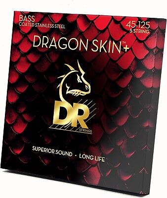 DR Strings Dragon Skin+ 45-125 / 5 Cuerdas Acero Inoxidable