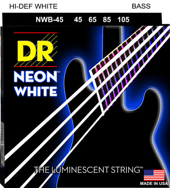 Dr Strings Neon Blancas 4 Cuerdas 45-105