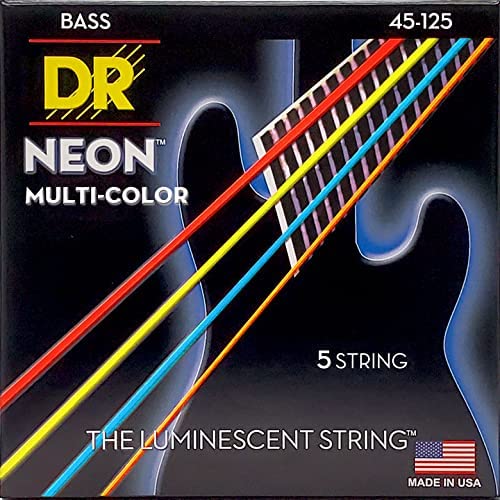 Dr Strings Multicolor 5 Cuerdas 45-125