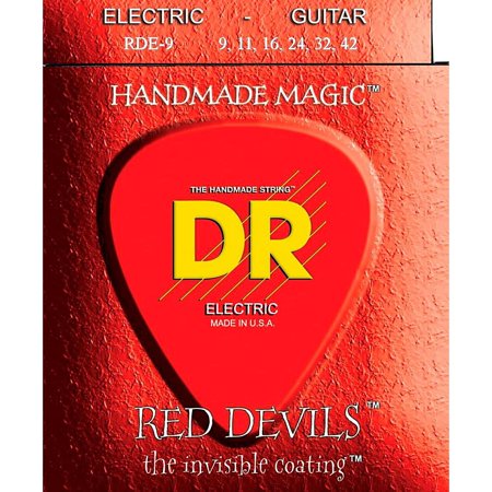 DR Cuerda Guitarra Eléctrica 6 Cuerdas NEON Red NRE-10 Medium 10-46