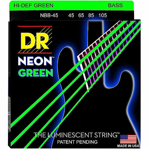 Dr Strings Neon Verdes 4 Cuerdas 45-105