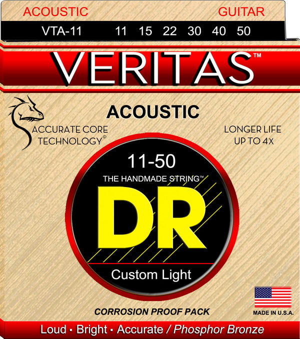 Dr Strings Veritas Electro Acustica 11-50